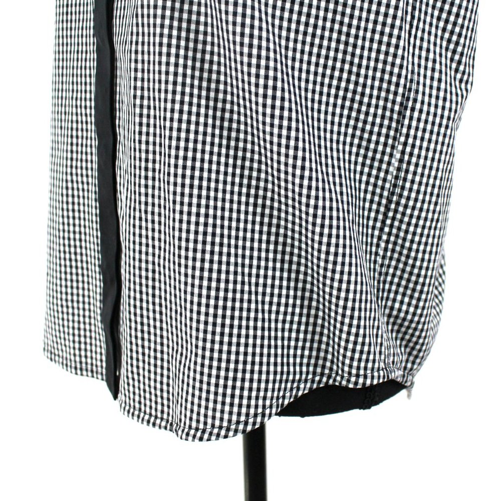 Louis Vuitton Black and White Gingham Bow Tie Blouse - Picture 3 of 9
